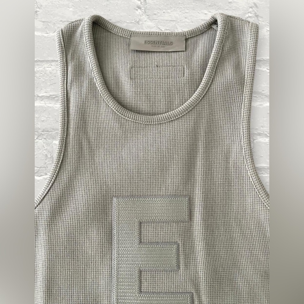 Fear of God Essentials Waffle Tank ‘Seal’ - Picture 6 of 8
